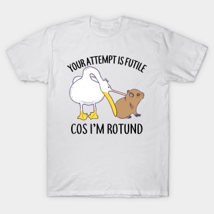I'm Rotund Baby Capybara Pelican Funny Cute Chill Meme T-Shirt